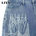 LIYS Men's Casual Spiral Graffiti Print Hip Hop Oversized | SAMAG