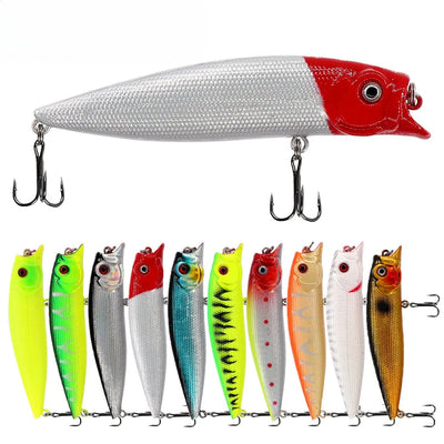 Lure 9cm/12g Popper Floating Type Realistic Hard Suitable | SAMAG