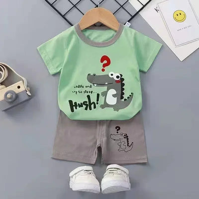 Children's Sets mother Kids Clothes Boys Girl T - shirt | SAMAG