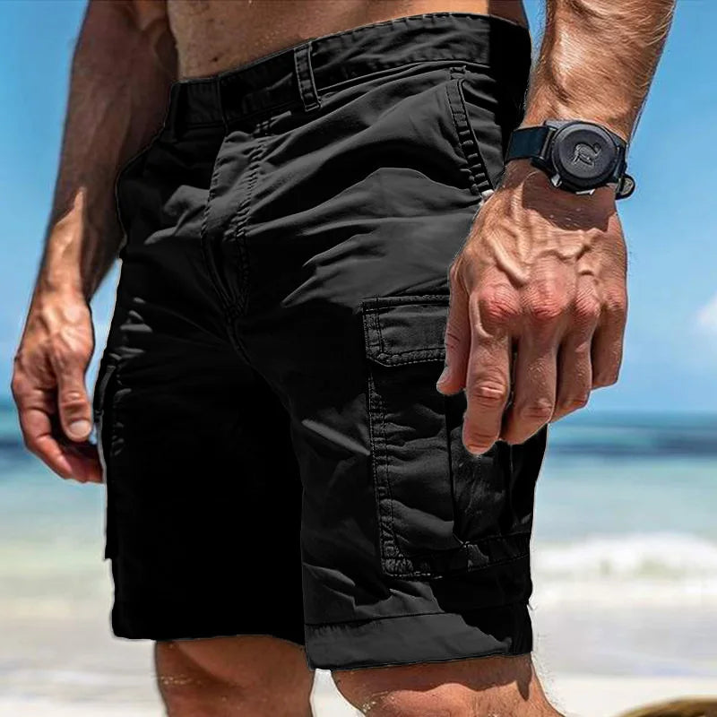 Men's Euro Multi-Pocket Cargo Shorts New Summer Beach | SAMAG