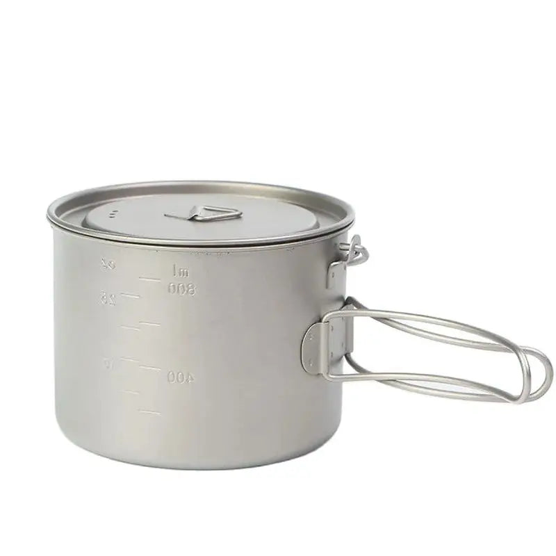 Outdoor Picnic Titanium Cooking Pot 750ml 900ml Hanging - View 7 | SAMAG
