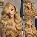 180Density Honey Blonde Wig Long Body Wave Lace Front Wigs Blonde 13x4 Hd Lace Frontal Wig Pre Plucked Daily Wear For Women