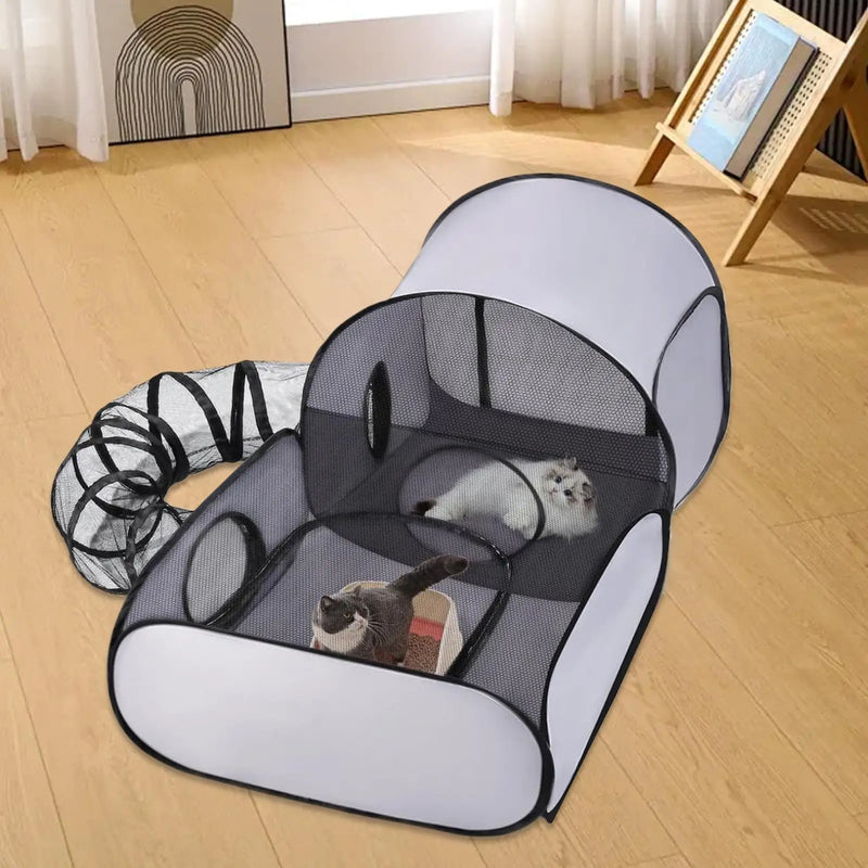 Cat Dog Play pen Cat House Tent Foldable Breathable Enclosure House Interactive Toys Exercise Playground For Kitten Puppy Small