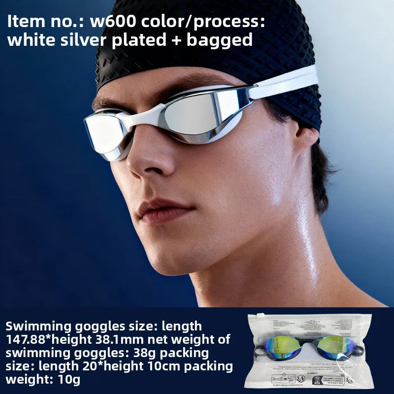 Mirrored Anti Fog Racing Swim Goggles UV Protection | SAMAG