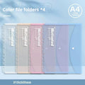 Large Capacity 3-Ring Binder with Pockets for A4 Paper,Holds 220 Sheet Presentation Folder for School Office(12.4x10.43 Inch)