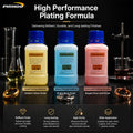 PHYHOO Professional Jewelry Electroplating Solution Kit Gold Silver Rose Plating Formula Fluid System For Workshop DIY Crafts