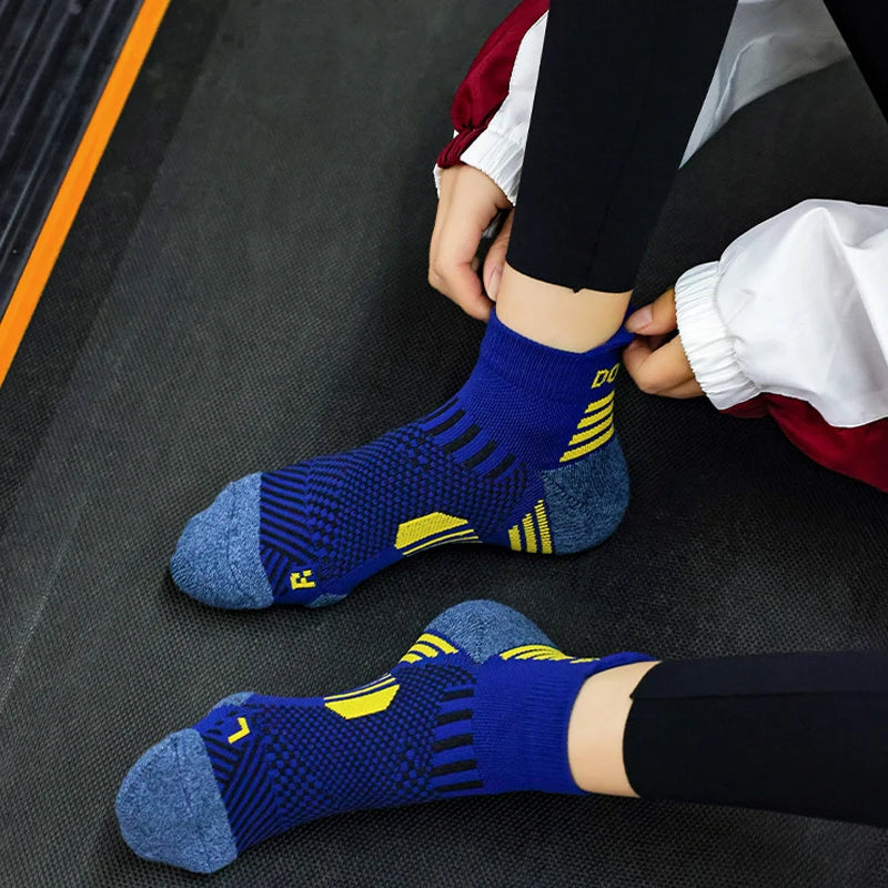 6 Pairs Marathon Running Socks Men Professional Sport | SAMAG