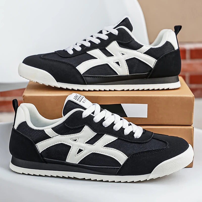 Men's Casual Shoes Fashion Sneakers Low Top Lace Up Lightweight Comfortable Breathable Walking Shoes For Daily Wear