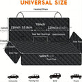 Dog Car Seat Cover Pet Travel Carrier Mattress Waterproof Dog Car Seat Protector With Middle Seat Armrest For Dogs