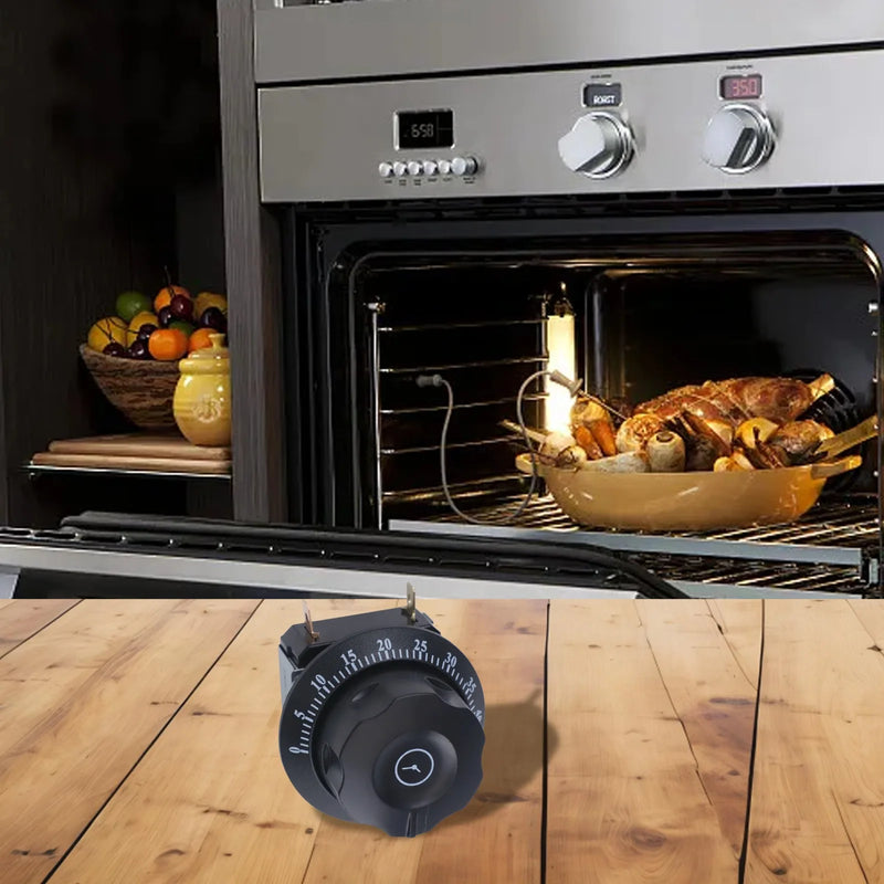 Electric Oven Timer Microwave Oven Timer Kitchen Management Built-in Bell Feature Compact Design Easy Installation