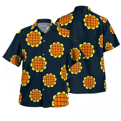 One Piece Luffy Dressrosa Shirt Sunflower - Hawaiian | SAMAG