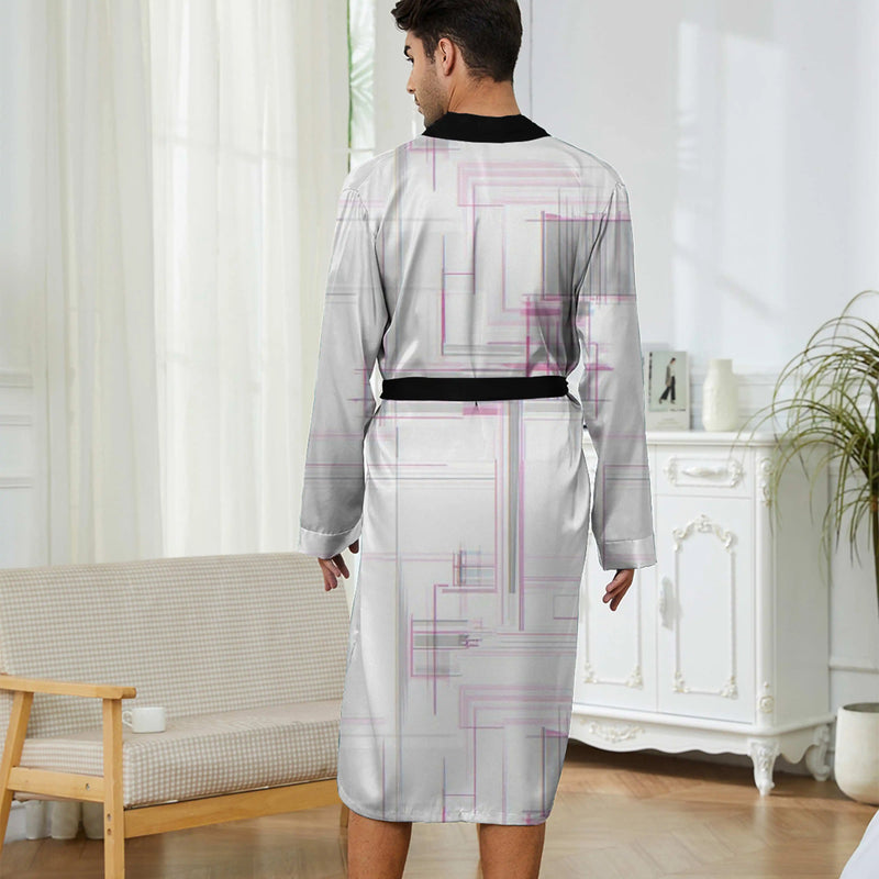 1pc Men'S Robes 2026 Spring/Summer Graphic 3D Printed Robes Sleepwear Men'S Bathrobe Bathrobe Men Polyester Men'S Pajamas