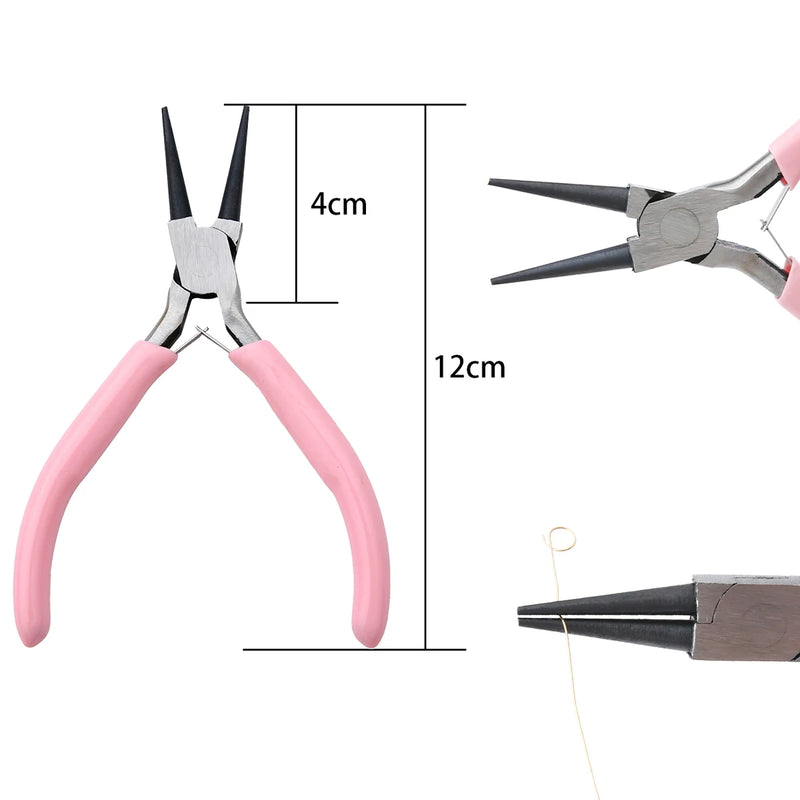 Multifunctional Hand Tools Jewelry Pliers with round Nose End - Cutting Wire Tool for DIY Handmade Jewelry Making Accessories