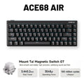 MCHOSE Ace68 Air V2 Gaming Keyboard Magnetic Switch Aluminum Plate 256K Scan Rate 8k Polling Rate RT Keys 0.001mm Accuracy ARGB