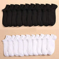 5/10 /20/30 Pairs Unisex Casual Plain Color Boat Socks | SAMAG