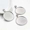 New Fashion 10pcs 25mm Inner Size Multi Colors Plated Classic Simple Style Cabochon Base Setting Charms Pendant