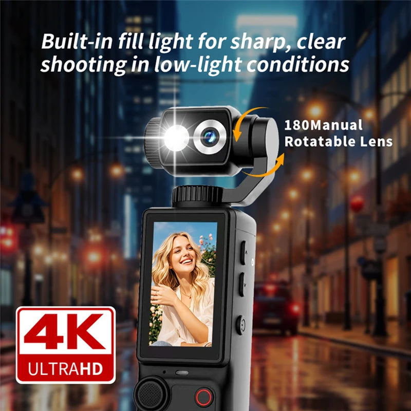 OnePlus 4K HD Wifi Sports Wearable Camera Hold In Hand Travel Bicycle Driver Recorder Mini Sports Cam For Motorcycle Vlogging