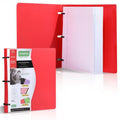 3 Ring Loose-leaf File Folder Waterproof Detachable Notebook Binder Dustproof Thickened 3 Hole Punched Lined Paper Mobile Office