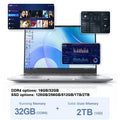 14.1" Ultra Slim Lightweight Portable Laptop, Intel Core 6500Y Processor, Windows 11, 16GB 32GB Business Office Notebook Comput