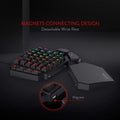 Redragon K585 Wired DITI One-Handed RGB Mechanical Gaming 42 Keys Type-C Gaming Hot-Swappable Wrist Rest Keyboard
