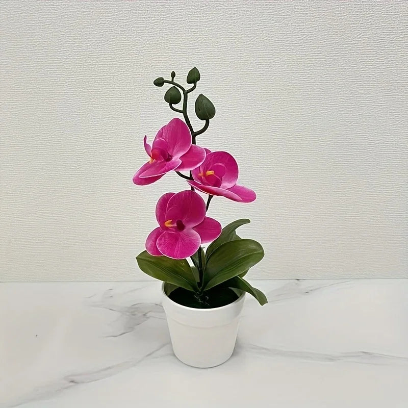 Artificial orchid, home/office decoration - display of living room dining table, entrance flower decoration, not easy to fade