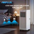 AIRPLUS BTU Portable Air Conditioner 550 Sq Ft, AC Unit with Dehumidifier Remote Sleep Mode Quiet Cooling for Bedroom Home Office