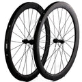 BIKE MYTH TCW50 Carbon Fiber Road Disc Brake Wheelset 50mm High Rim Aerodynamic Compatible with Tubeless Tires 700C Carbon Wheel