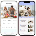 SV06 Only 0.9 inch Camera with Audio/Video Small Cameras for Home Indoor Use Cam Night Vision and Motion Detection