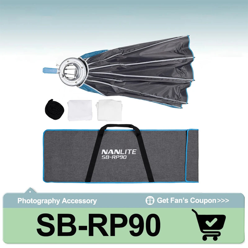 Nanlite SB-RP90 90cm Parabolic Softbox Fast Quick Release Bowens Mount Softbox