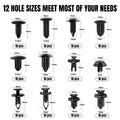 Hand-held Disassembly Tools Car Trim Removal Tool Panel Door Audio Trim Removal Kit Auto Clip Pliers Fastener Remover Set