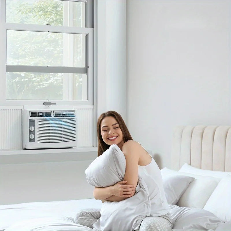 Window Air Conditioner with Easy Install Kit, 115V/60Hz, Ideal for Homes, Offices, Or Apartments, Cool solely