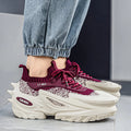 2026 New Model Large Size 39-45 Slip-On Stylish Men's Shoes, Comfortable Color-Blocking Thick-Soled Street Fashion Casual Sneakers