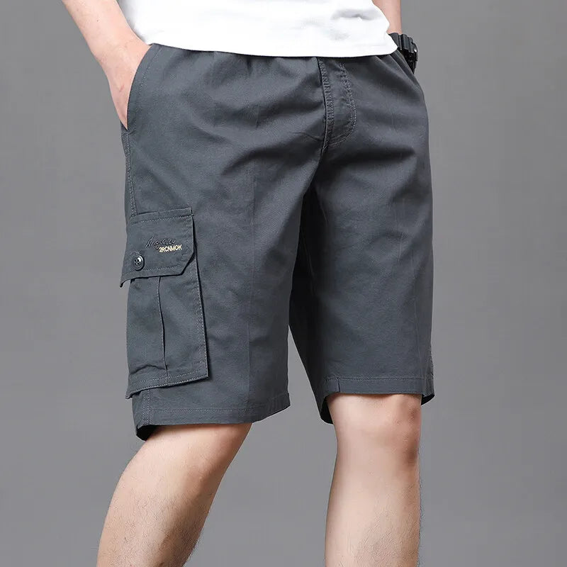Men's Work Cargo Shorts Summer Casual Baggy Sports Gym | SAMAG
