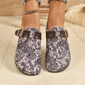 Fashion Paisley Print Birken Clogs Woman Winter Warm Plush Footbed Mule Sandals Ladies Brand Design Fluffy Slide Shoes