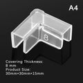 4X Silicone Transparent Anti-collision Fish Tank Corner Protector Adhesive Free Protective Cover Aquarium Accessories