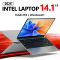 LENO 14.1"Laptop 16GB RAM 2TB SSD Windows 11 Intel N3700 Ultra Slim Notebook Gamer 1920*1080  Display Office Study Computer PC