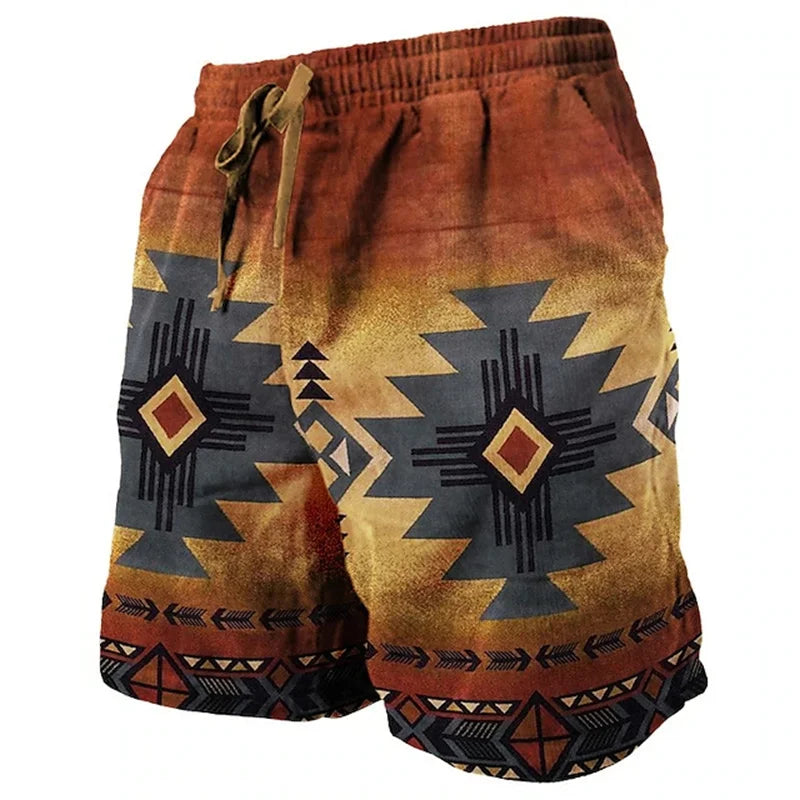 Ethnic Totem 3D Printed Men's Beach Pants Summer | SAMAG