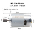 Children\'s Electric Car DC Motor Kid\'s Ride On Car High Speed Motor Toy Car Engine 550 RS390 RS380 12V 6V DL555 24V 10 Teeth