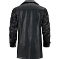 Men's 3 Buttons, Vintage Motorcycle Imitation Faux Leather Suit, Faux Leather Jacket, Business Casual, Large Lapel Suit Jacket