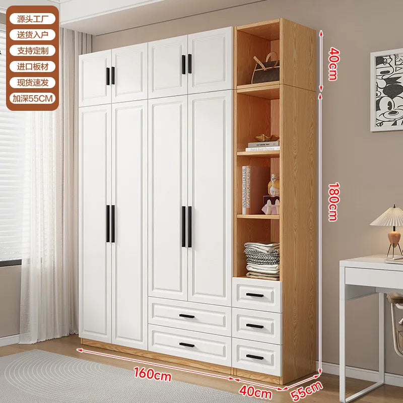 Dust Proof Modern Wardrobe Shelf Apartment Large Standing Wardrobe Minimalist Partition Vitrina Bedroom Furniture Accessories