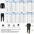 Slimbelle Men's Long Johns Set Winter Thermo Underwear Set Compression Long Sleeve Top Soft Breathable Round Neck Underwear