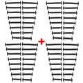 16pcs/lot Silicone Shoelaces No Tie Shoelaces 12 Colors Elastic Lace Shoelace Creative Lazy Silicone Laces Rubber Lace