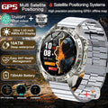2026New Military Tank GPS SmartWatch Offline Map 10ATM Swim 2GB RAM Music Altitude Compass Bt Call Fitness Sports Smartwatch Men