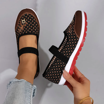 Women's summer breathable mesh flat shoes casual sneakers | SAMAG