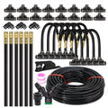 Garden 5-30M 8mm PE Hose 20cm 360° Bending Brass Nozzle Spray Kit Atomized Automatic Irrigation Equipment Plants Mist Wateriing