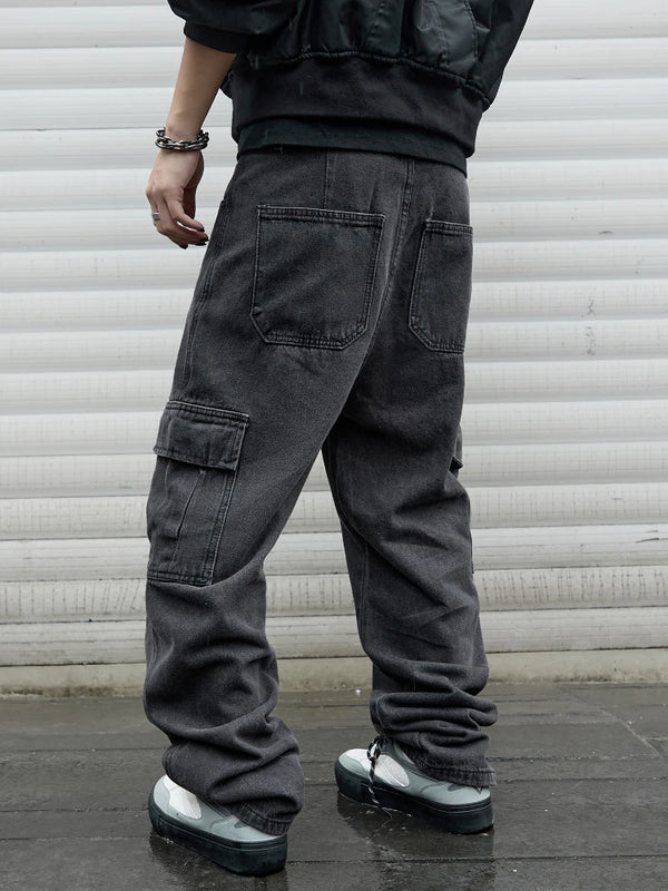 Y2k New Baggy Jeans Male Hip Hop Harajuku Trousers Wide | SAMAG