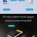 4K DP DisplayPort to HDMI-compatible Adapter Converter Display Port DP to HDMI-compatible HDTV Adapter Video Audio Laptop PC