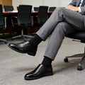1pair Men's Shoes Are Business and Casual Overshoes Are Breathable Non-slip and Sweat-absorbing Men's Shoes Are Sizes 39-45.