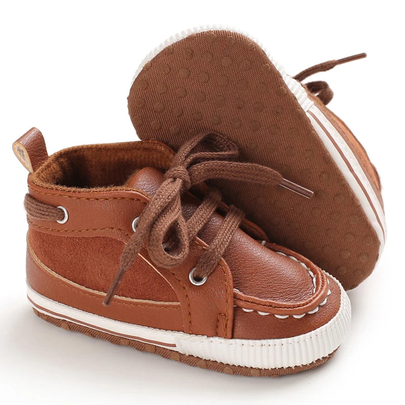 VALEN SINA New Baby Shoes White Christening Baptismal Moccasins Infant Boys Girls Slip-On Peas Shoes Walking Shoes
