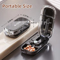 Tablet Divider Tablet Cutter with Storage Compartment for Small and Large Tablets Multiple Pill Cutters for Travel & Pets Daily